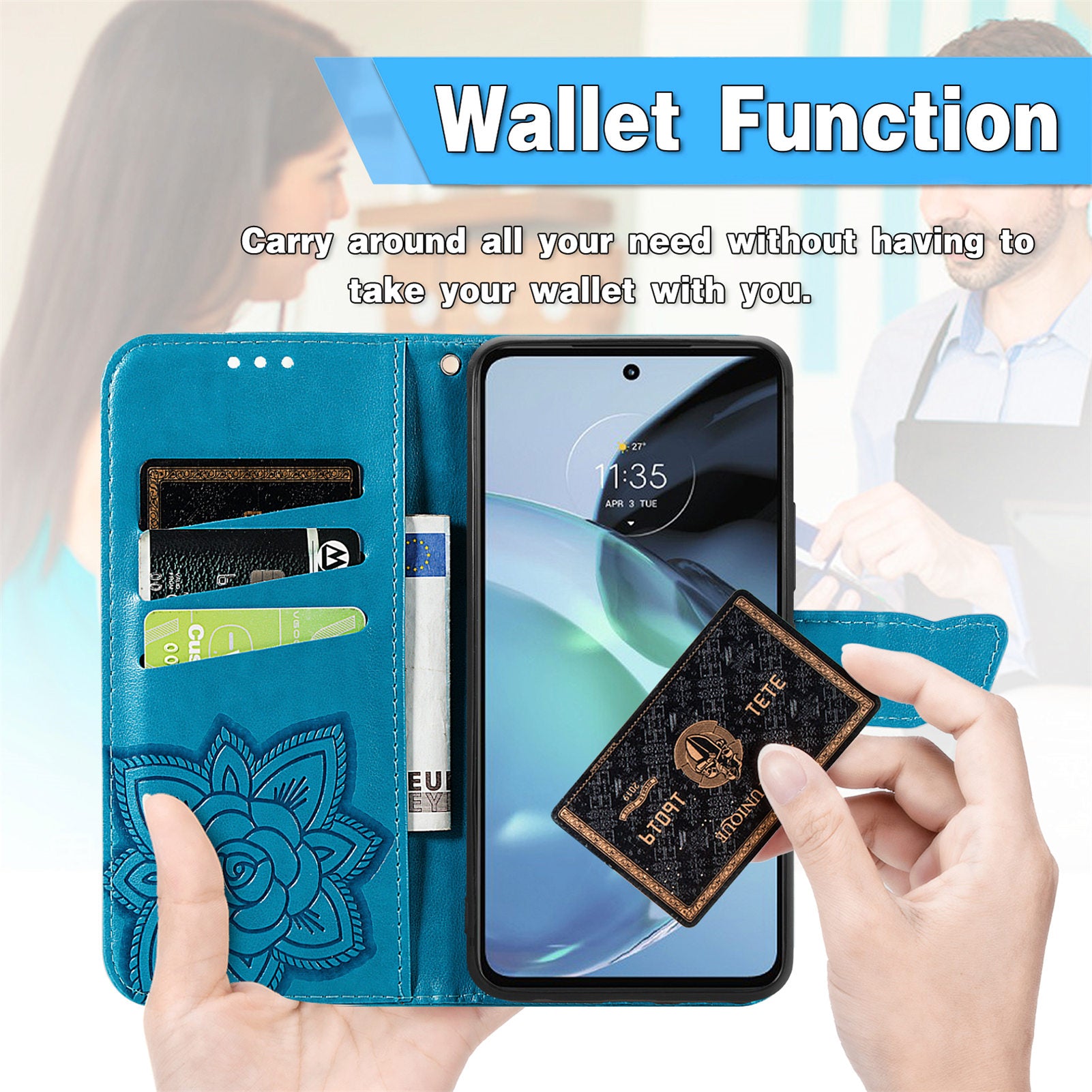 For Motorola Moto G72 4G PU Leather Folio Case Imprinted Butterfly Pattern Stand Wallet Magnetic Phone Cover For Motorola Moto G72 4G PU Leather Folio Case Imprinted Butterfly Pattern Stand Wallet Magnetic Phone Cover